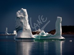 Iceberg with twin towers, Twillingate